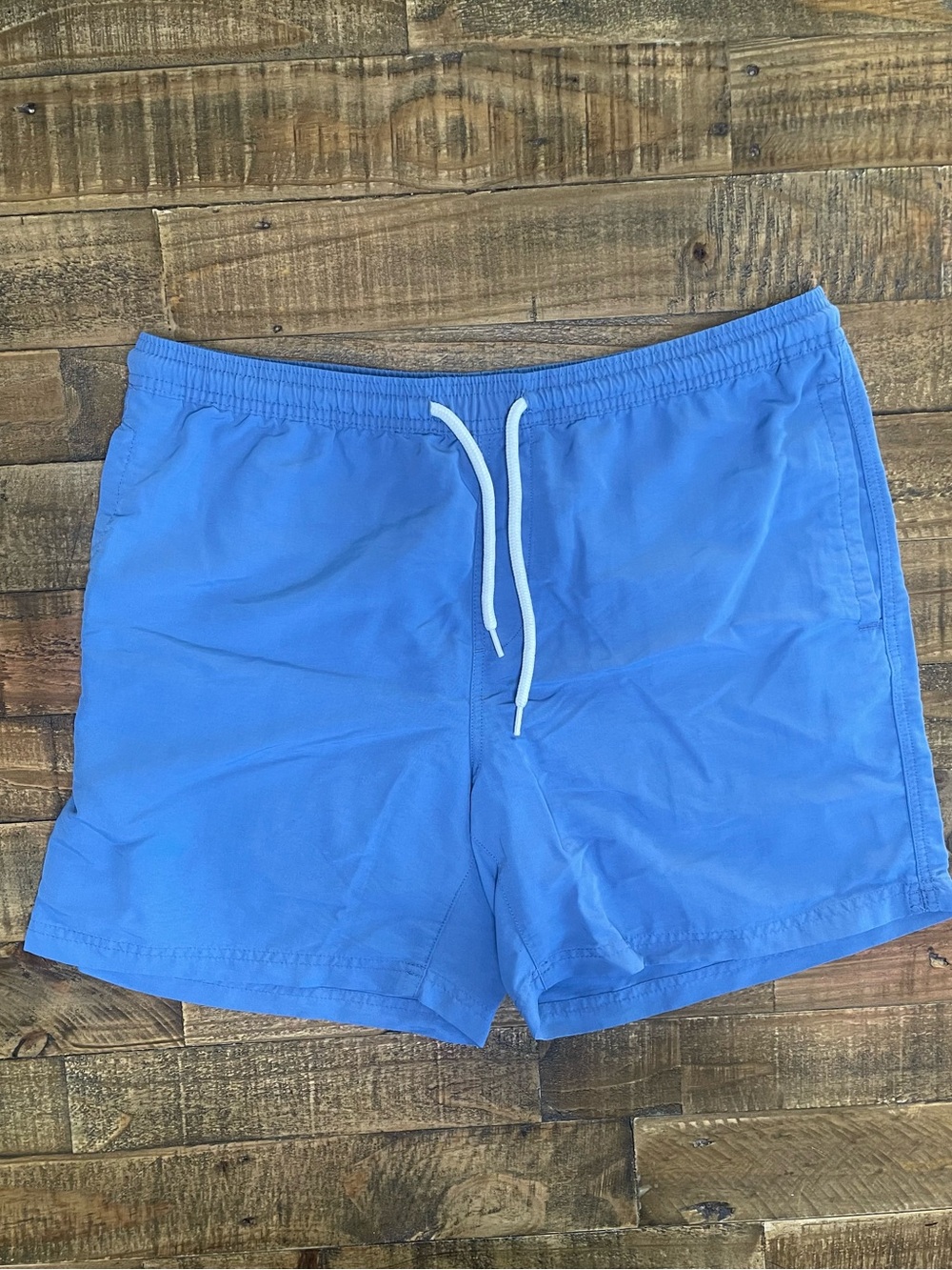 RSQ Men's Light Blue Athletic Shorts with White Drawstring